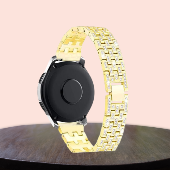 Watch Uyumlu Uyumlu 38/40/41 Mm Diamond Metal Kordon GOLD